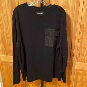 MENS EXPRESS LONG SLEEVE W/ NYLON LEFT BREAST POCKET